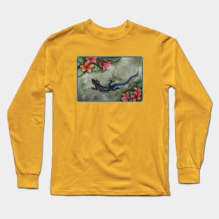 Blue Racer Skink Long Sleeve T-Shirt